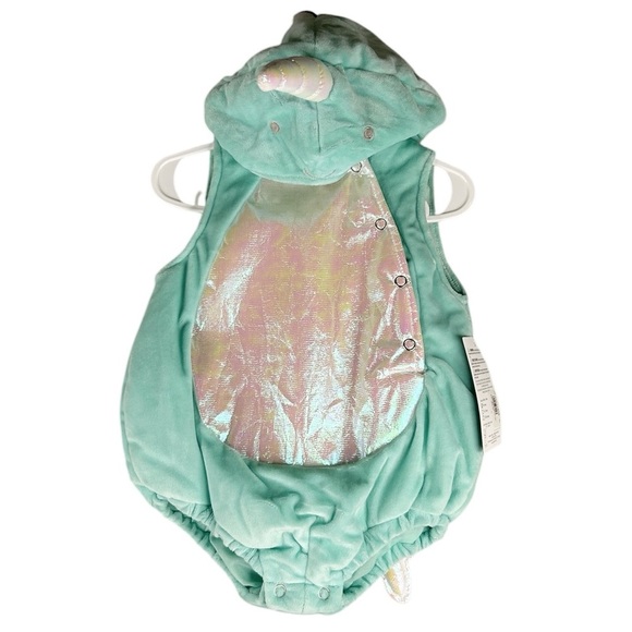 Pottery Barn Kids Blue Baby Narwhal Costume Size 0-6 months New with tags! - Picture 4 of 13